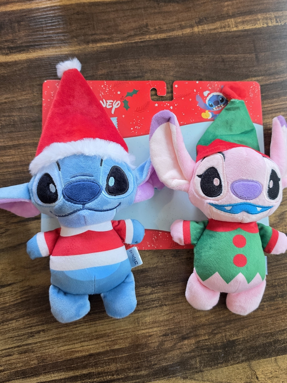 Disney Stitch Holiday Plush Dog Squeaker Toys